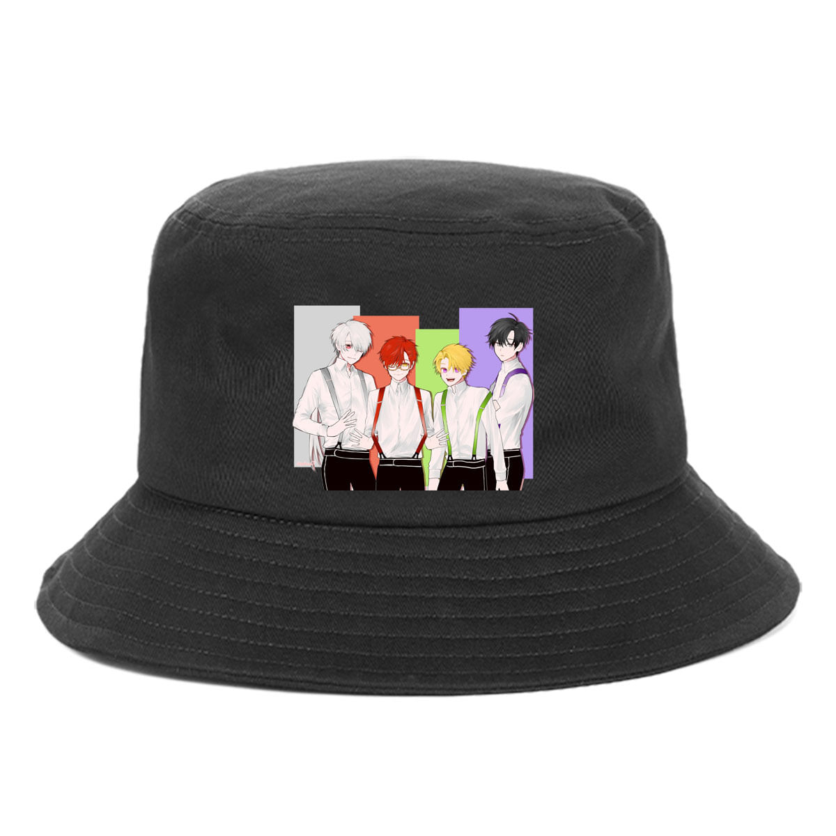 Bucket Hat Mystics Messengers Anime Com Proteção Solar Em Algodão