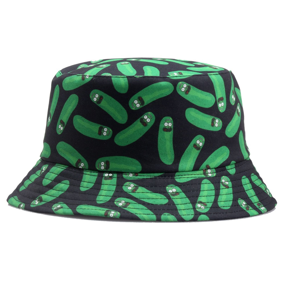 Bucket Hat Anime Pickles, Unissex, Casual, Praia