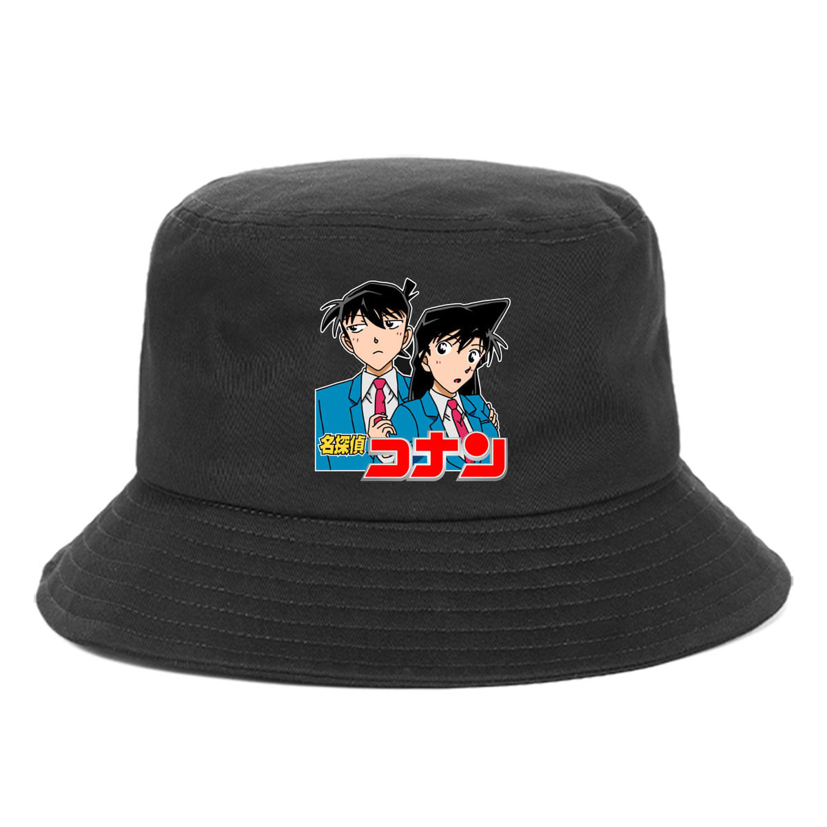 Bucket Hat Detectives Conan Anime Unissex Beach Fishing
