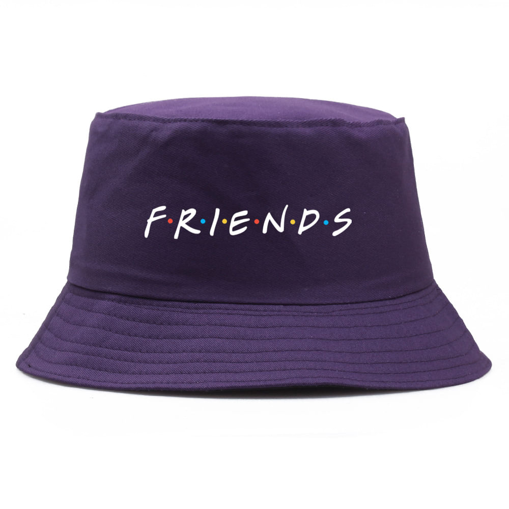 Bucket Hat Friends Anime Unissex Casual Beach Sun 56-58 Cm