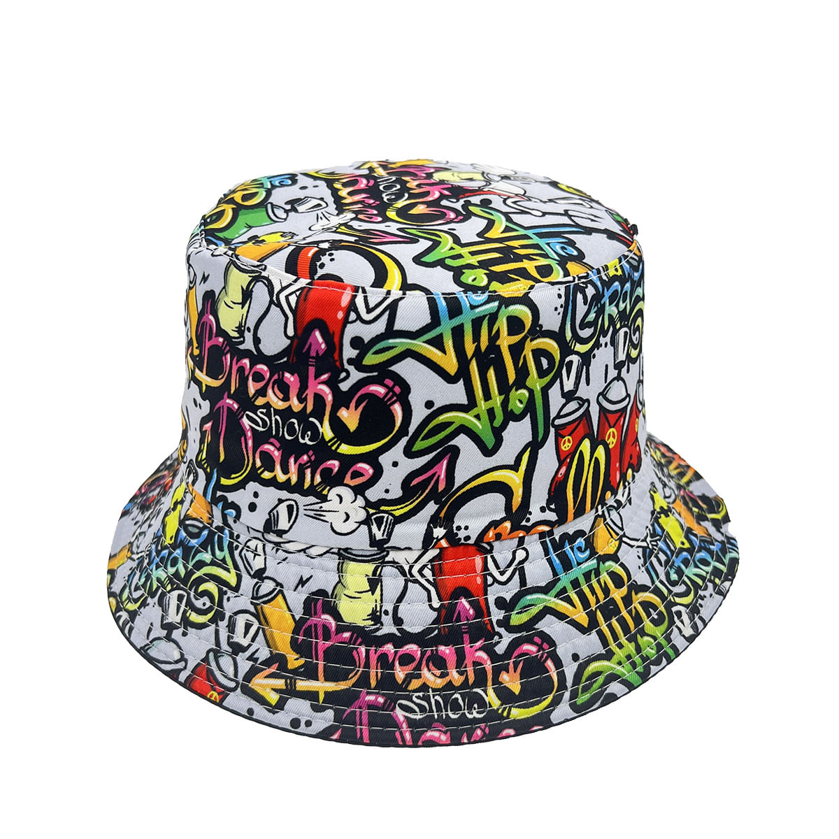 Bucket Hat Graffitis Anime Unissex Casual Beach Fisherman's S