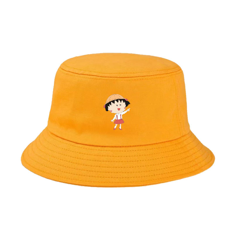 Bucket Hat Chibis Marukos Chans Anime Unissex Beach Fishing