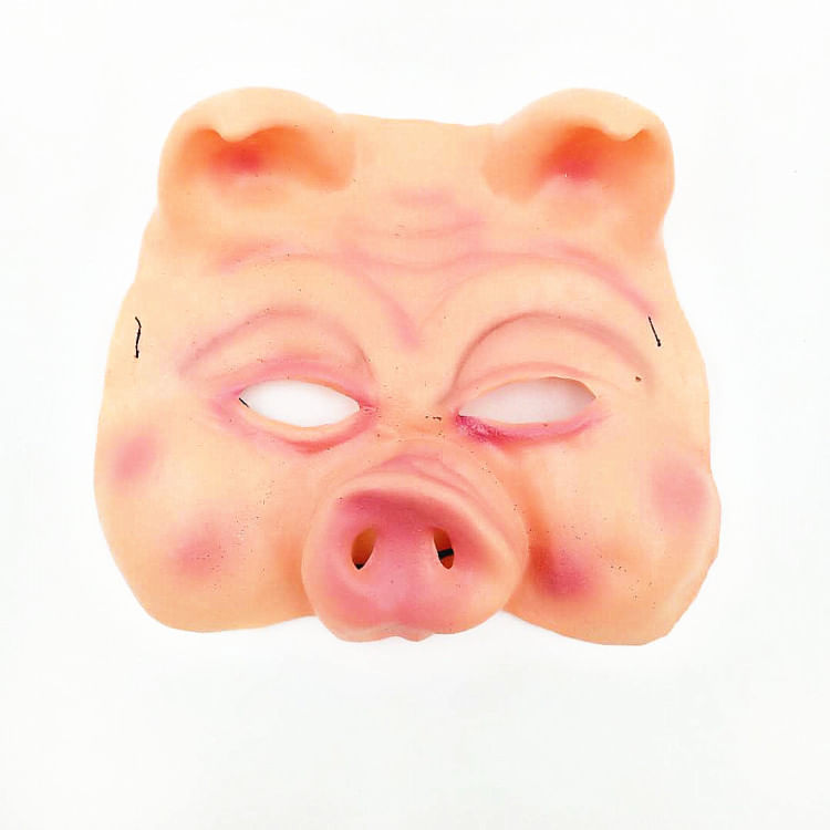 Máscara De Cosplay Funny Pigsy Latex Overhead Cover Halloween