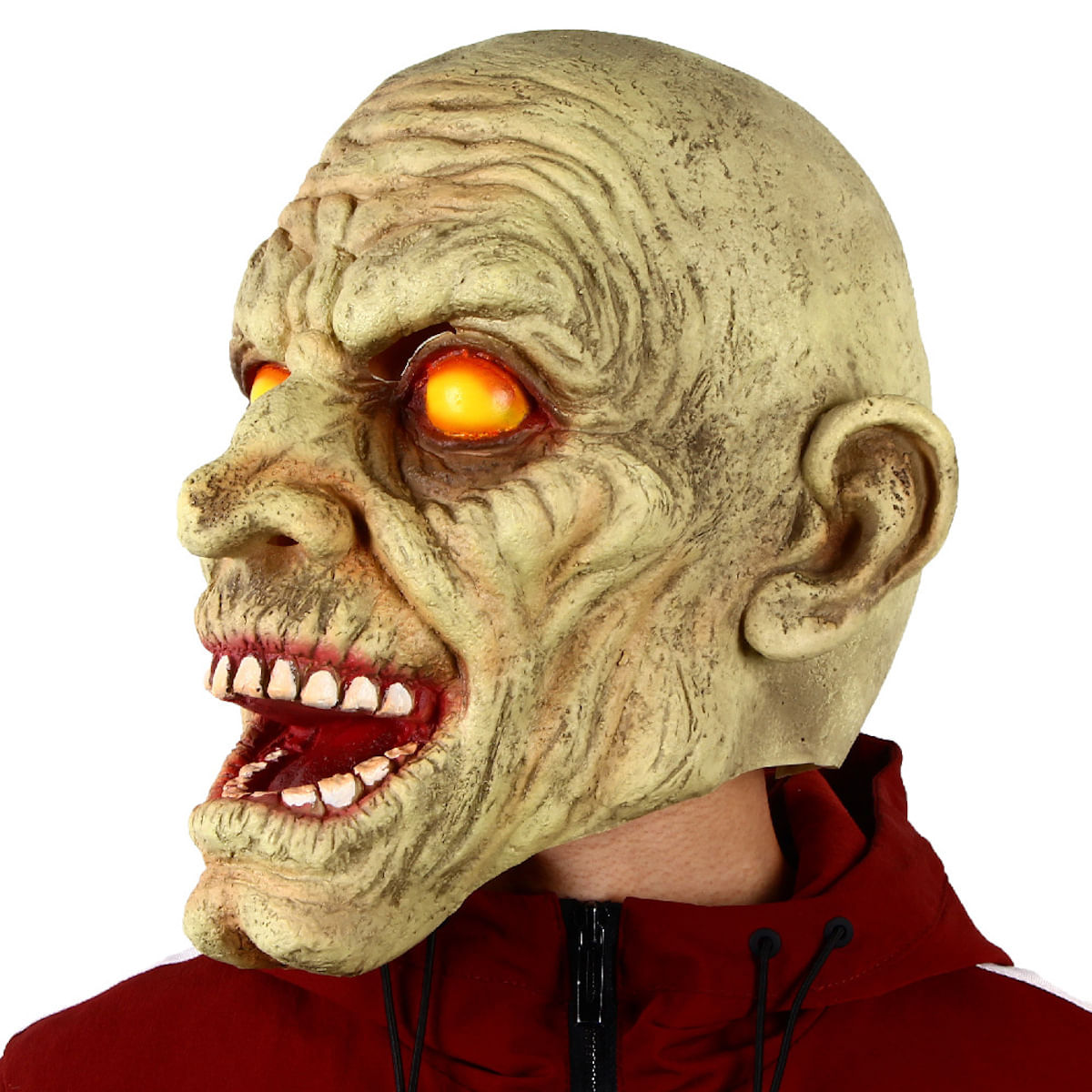 Máscara De Fantasia De Cosplay De Halloween Witch Headge Latex Para Adultos