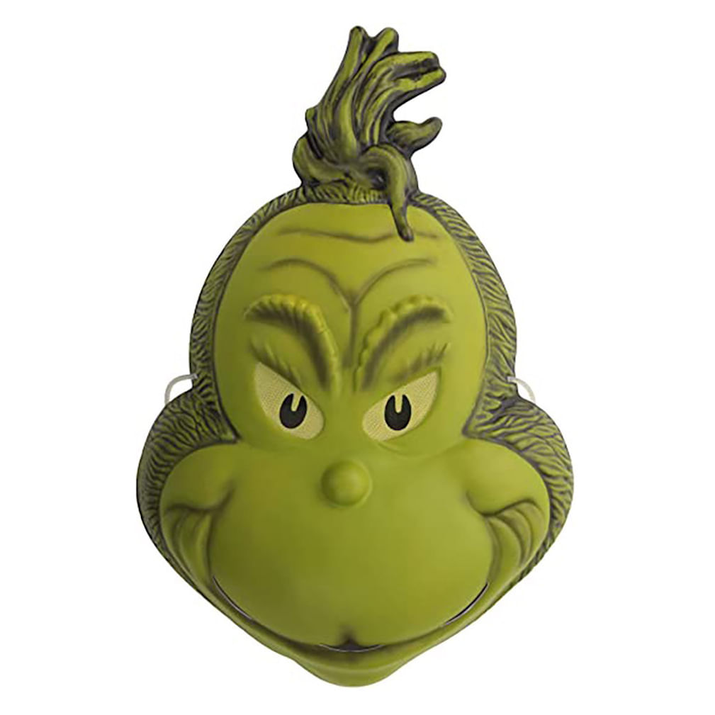 Máscara De Halloween Grinch Cosplay Headgear Latex Para Adultos