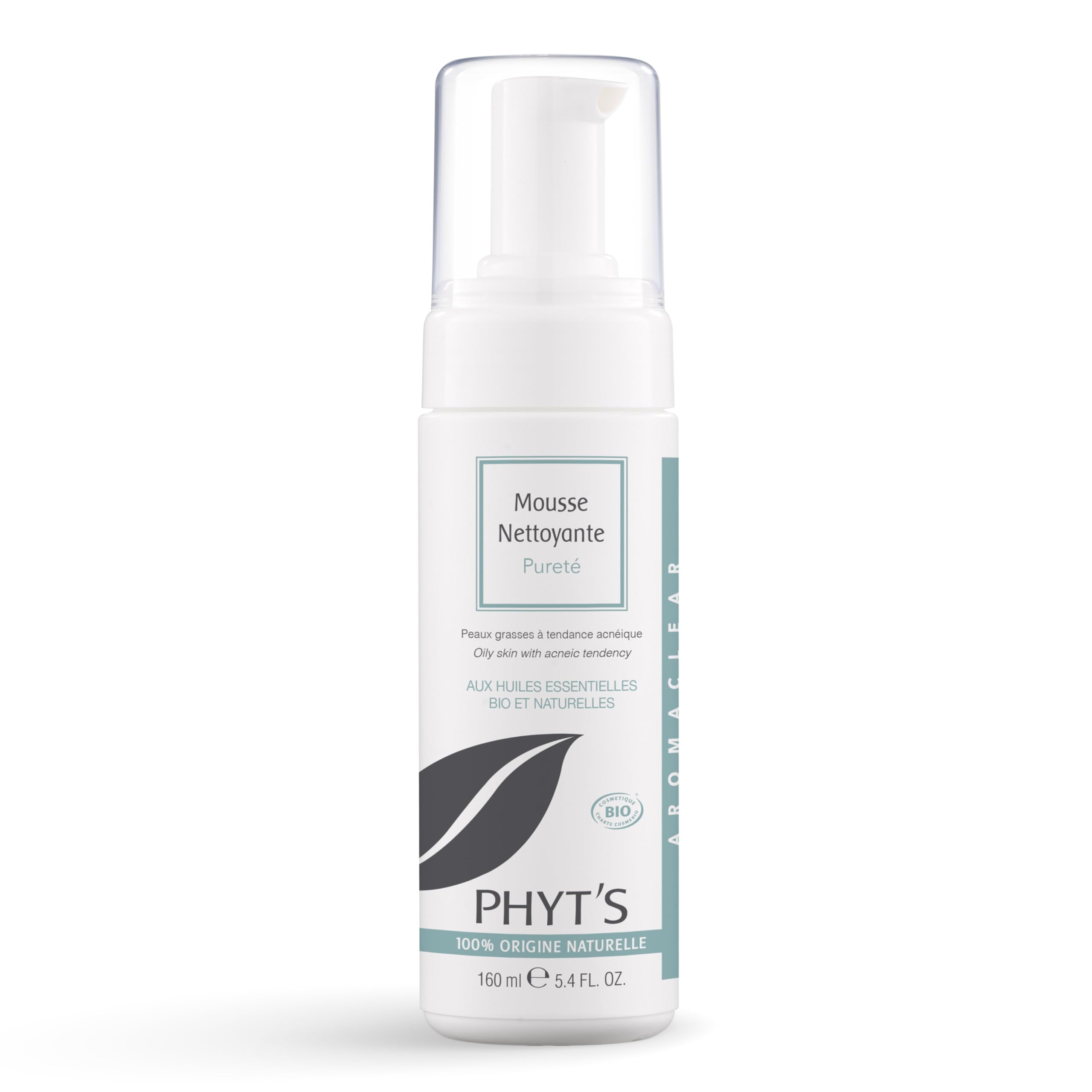 Espuma Limpiadora Facial Phyt's Purity Con Aceites Esenciales 160 Ml