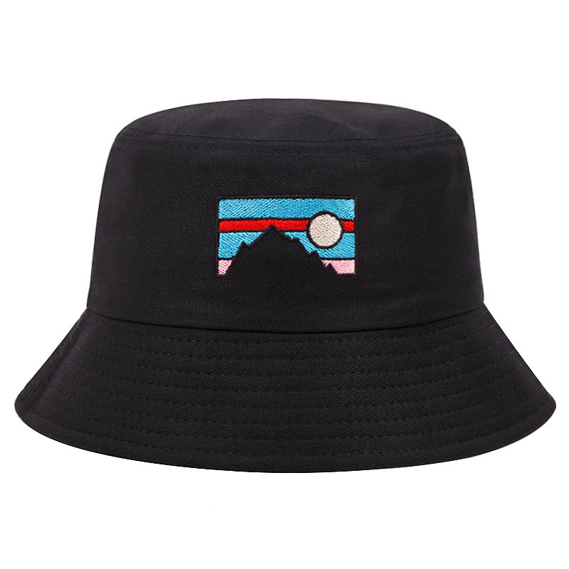 Bucket Hat Sunrise Anime Unissex Casual Beach Fisherman's Su