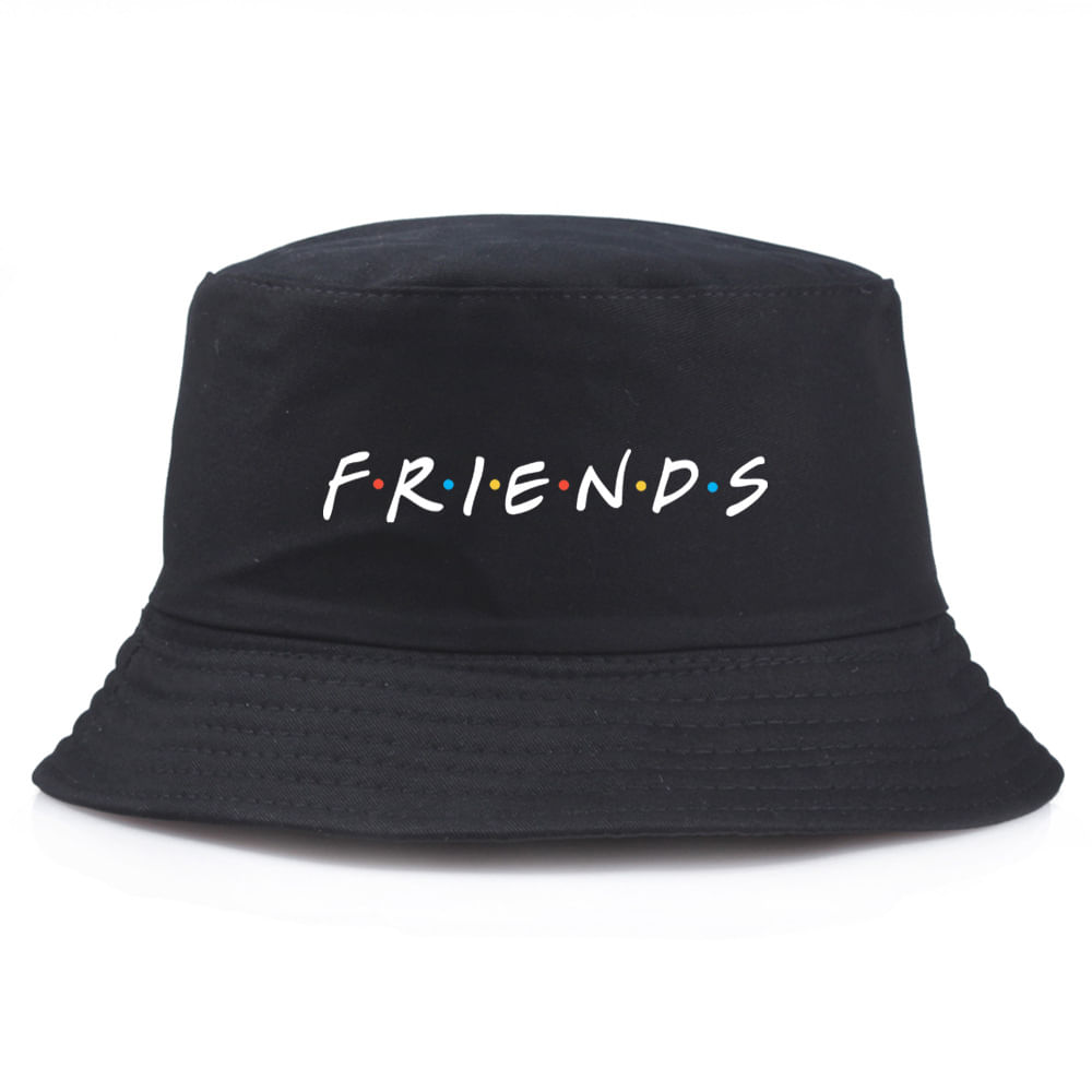 Proteção Solar De Anime Bucket Hat Friends Para Adultos
