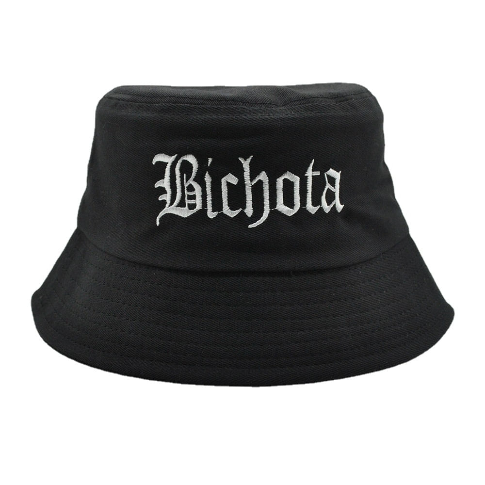Bucket Hat Bichotas Anime Unissex Casual Beach Fisherman's Sun
