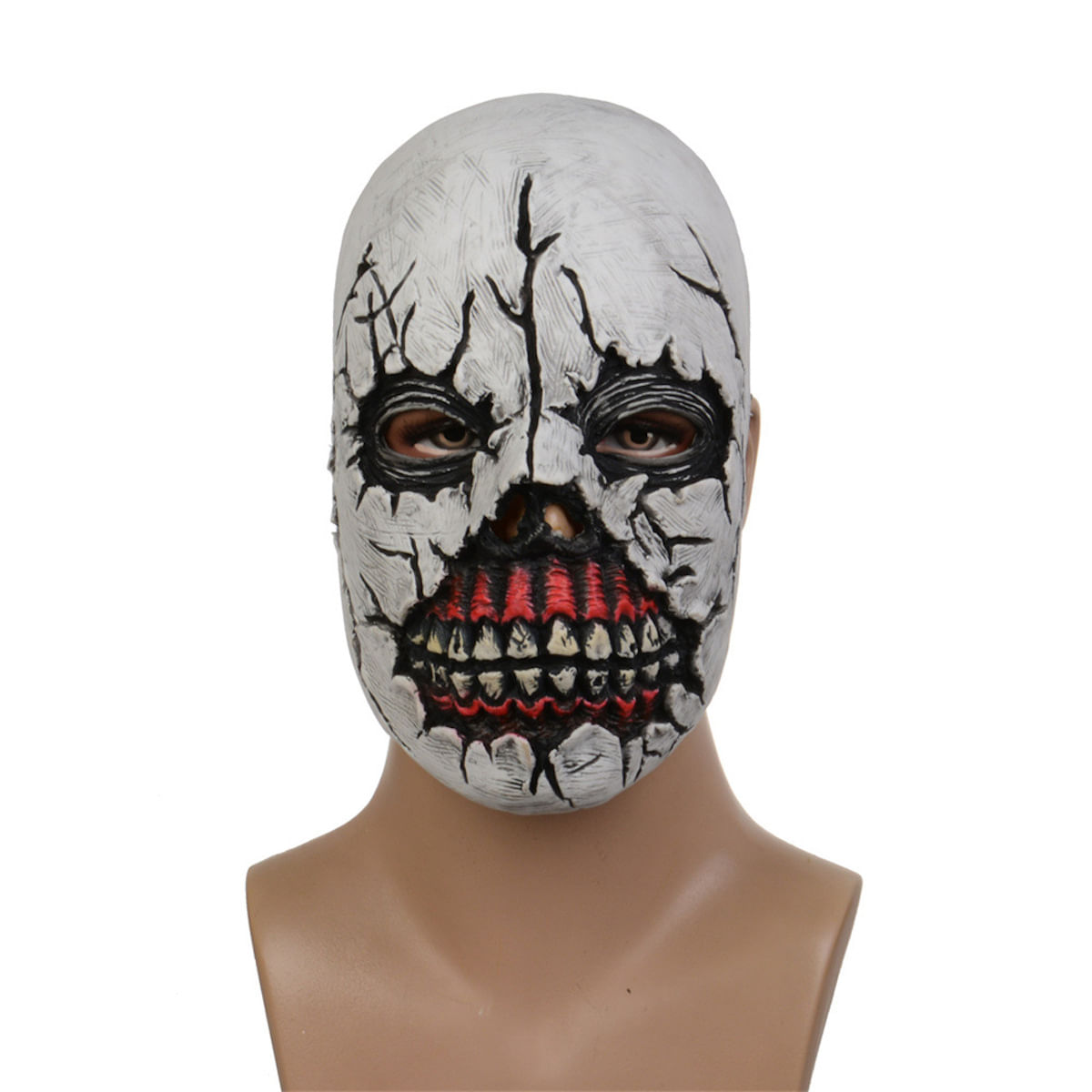 Mask Scary Skeleton Headgear Latex Face Cosplay Traje De Cosplay