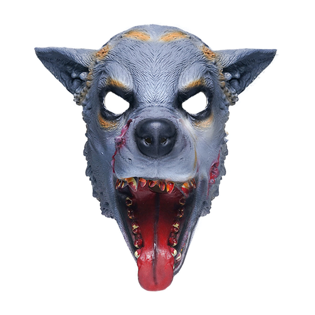 Mask Wolf Latex, Rosto Inteiro, Fantasia De Cosplay Para Festa De Animais