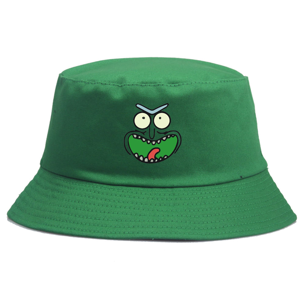 Chapéu De Sol De Anime Bucket Hat Pickles Para Adultos Unissex