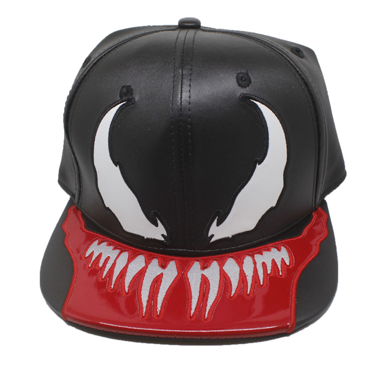 Boné De Beisebol Venoms Anime Snapback Em Couro Pu 58-60cm
