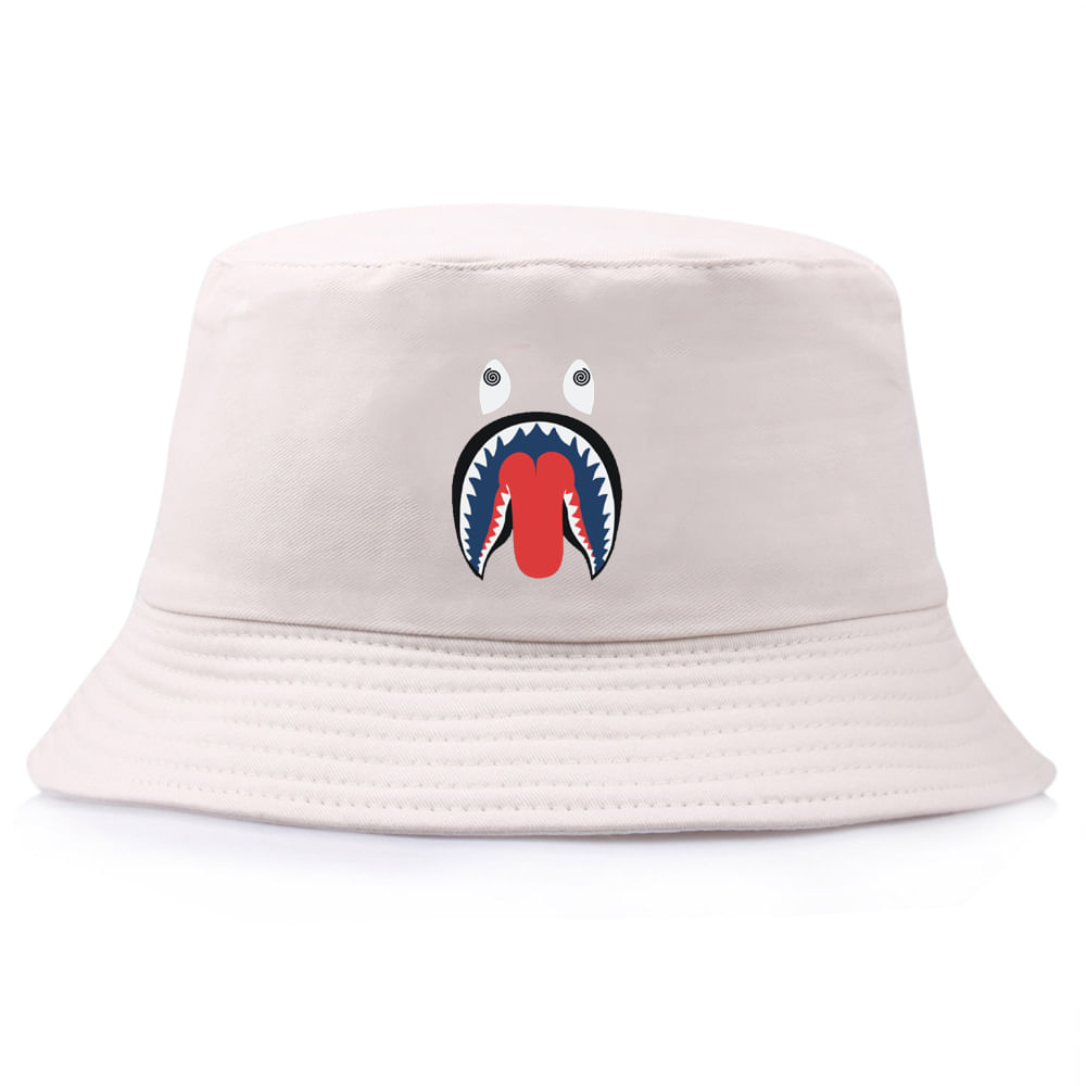 Bucket Hat Sharks Anime Unissex Casual Beach Sun 56-58 Cm