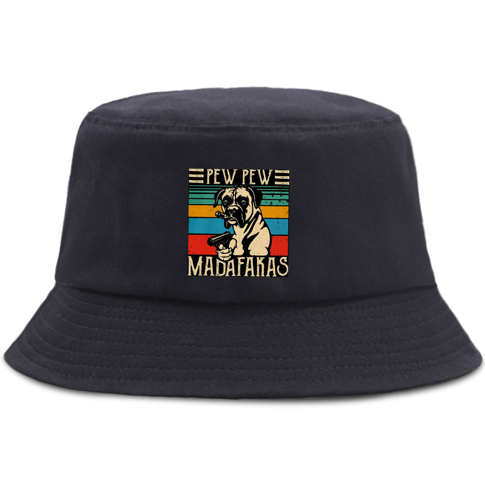 Bucket Hat Pews Pews Madafakass Anime Unissex Beach Fishing