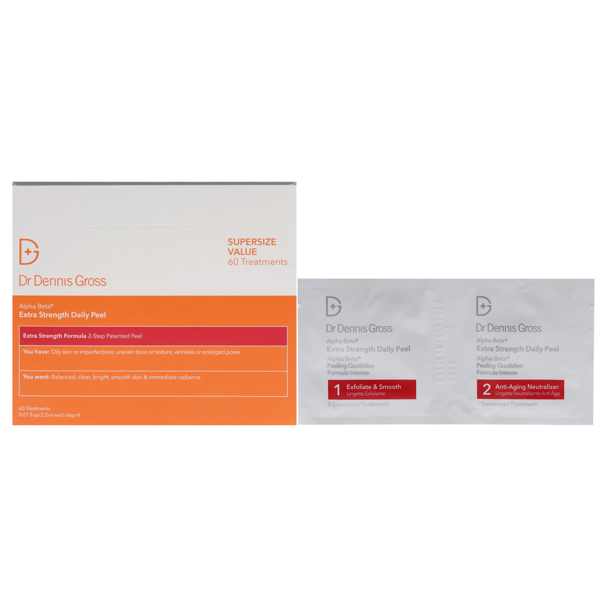 Tratamento De Pele Dr. Dennis Gross Alpha Beta Extra Strength 60 Ct