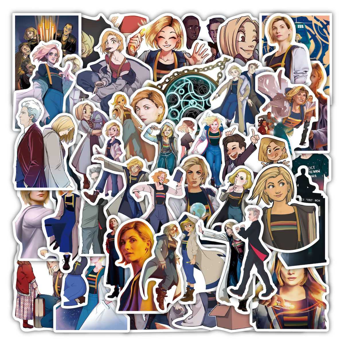 Adesivo Anime Doctors Who's Vinyl Cartoon Anime 50 Unidades