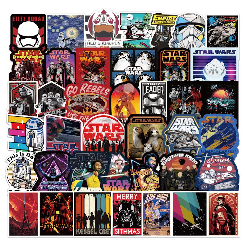 Conjunto De Adesivos Creative Star War Theme 108 Unidades À Prova D'água