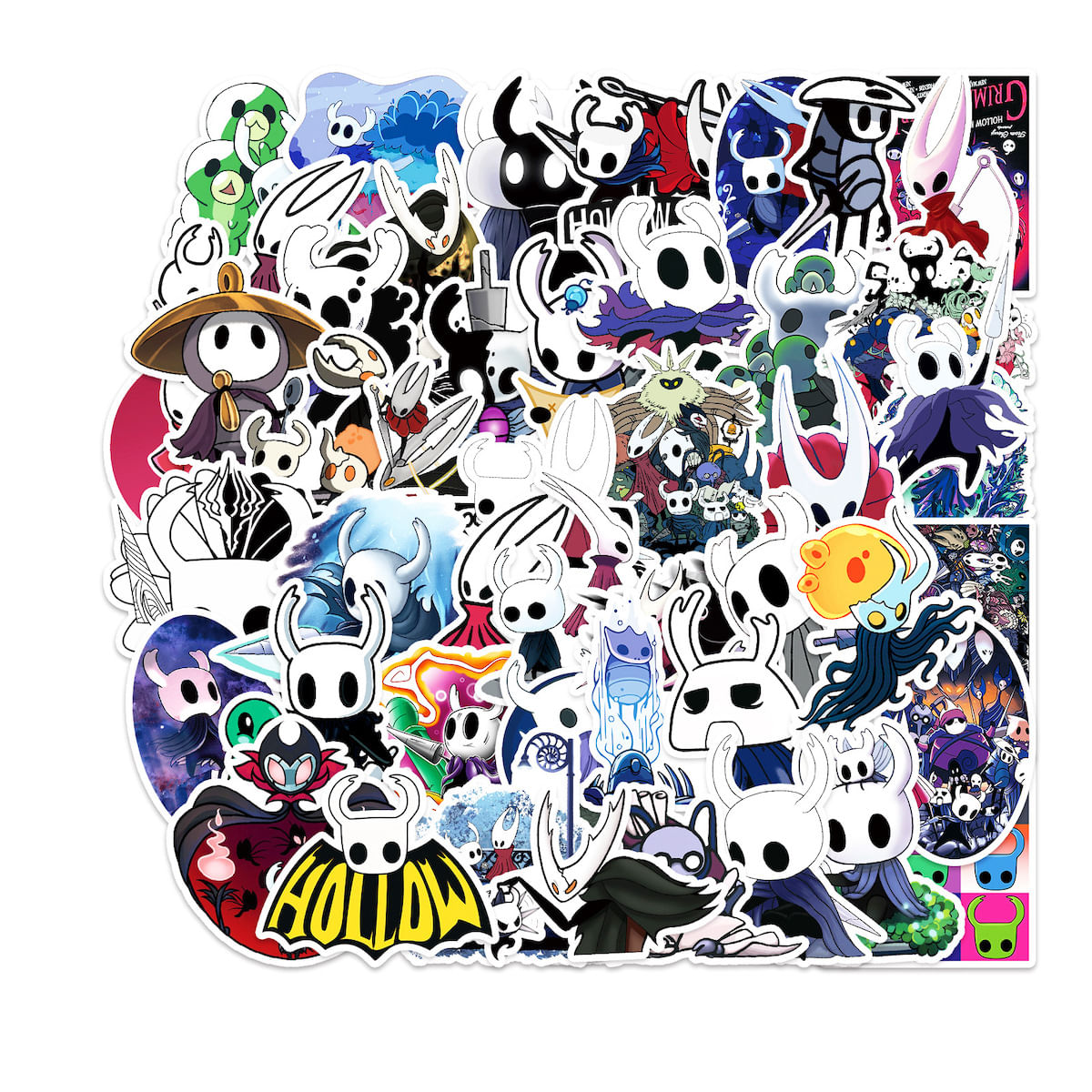 Adesivos Hollows Knights Anime 50 Peças De Pvc Impermeável