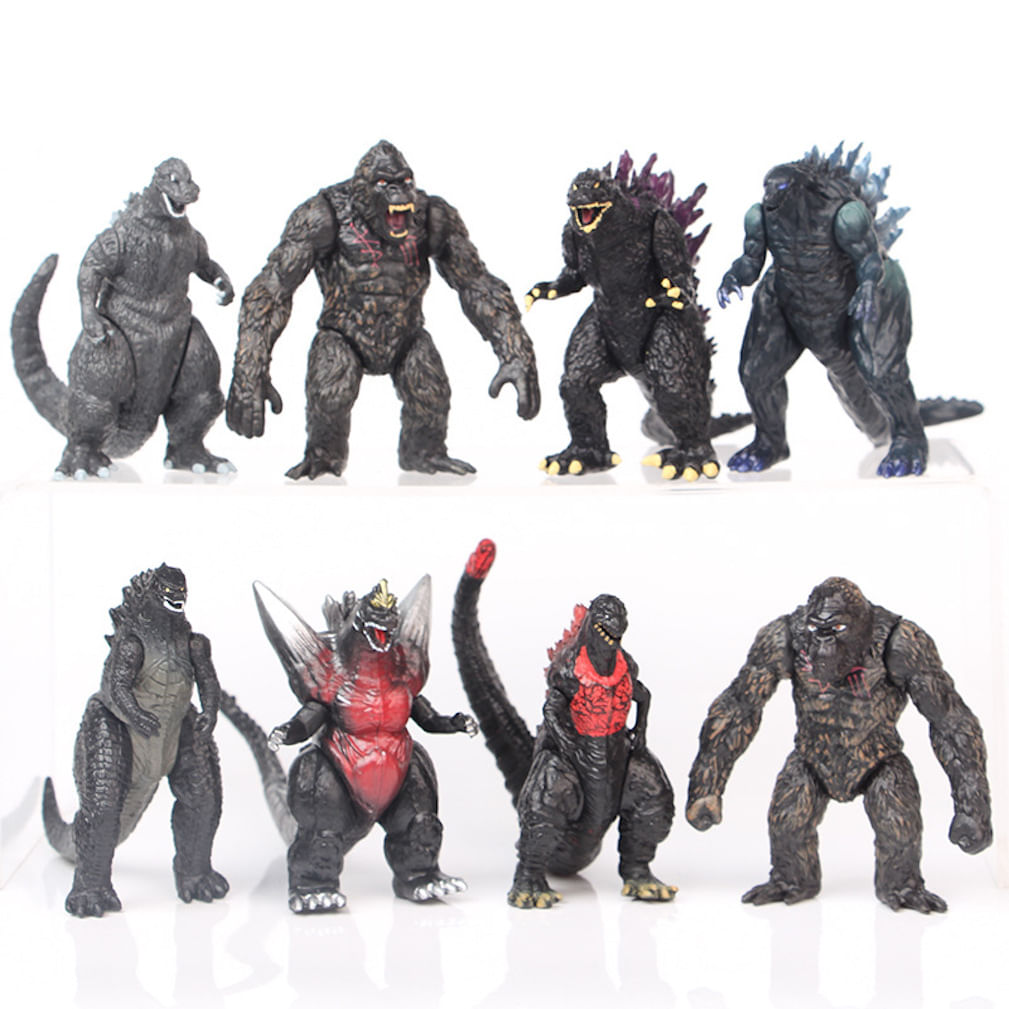 Modelo De Coleção De Brinquedos De Figuras De Anime King Kong Godzilases