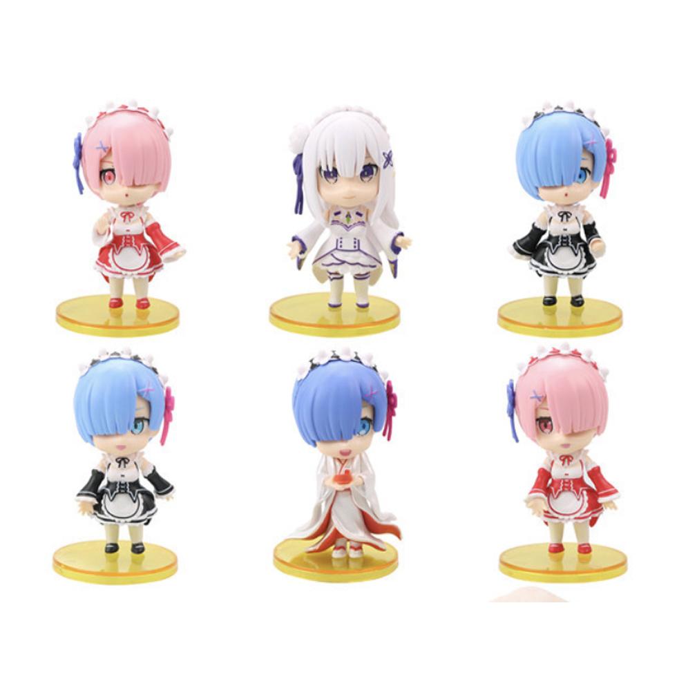Conjunto De Bonecos Re: Life In A Different World From Zero, 6 Unidades