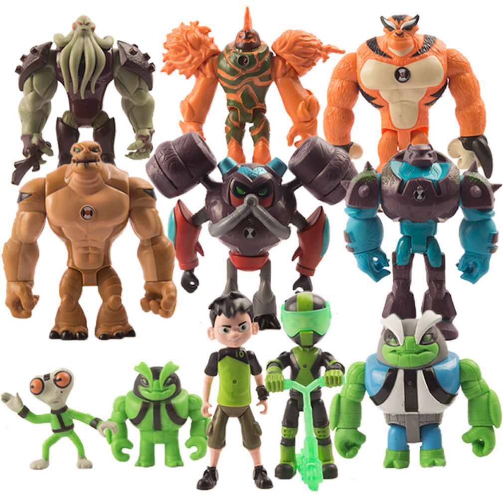Coleção De Bonecos Earth Defenders Ben 11pc Teenage