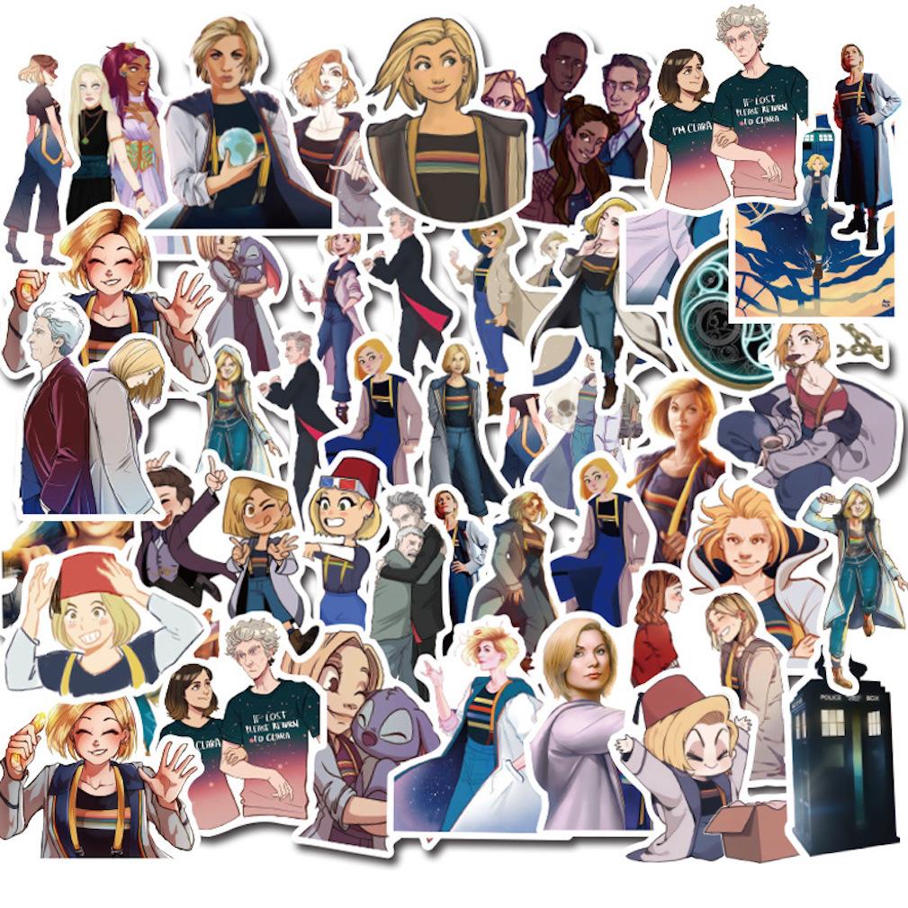 Adesivos Doctors Whos Cartoon Impermeáveis 50 Unidades Para Telefone De Carro