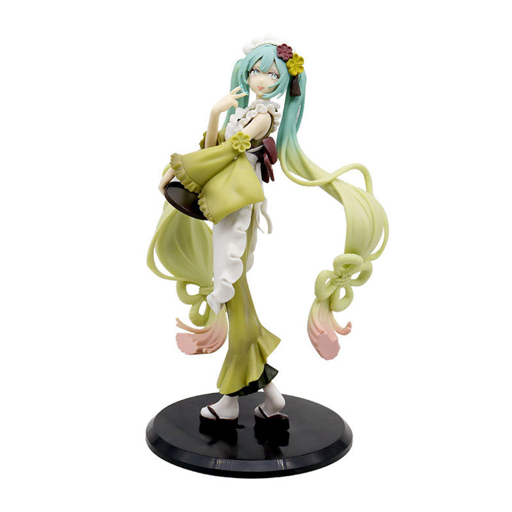 Figura De Anime Toy Hatsune Miku Matcha Buffy 22 Cm Em Pvc
