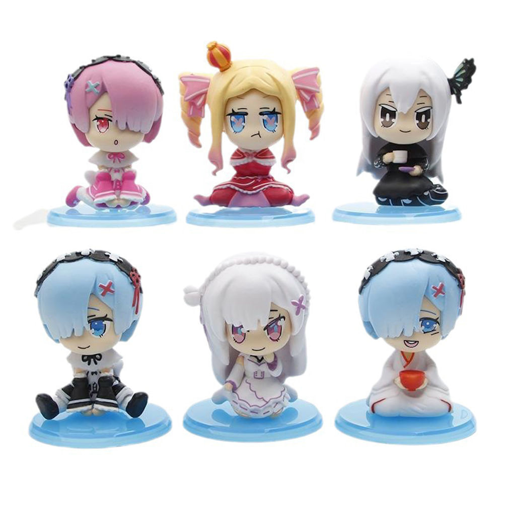 Toy Figure Re: Zero Starting Life In Another Worlds, 6 Unidades