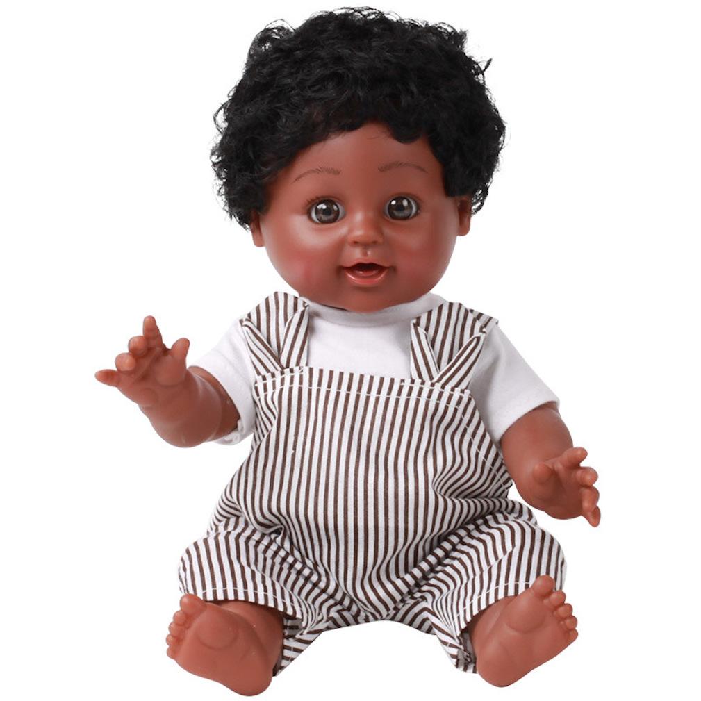 Brinquedo Reborn Doll Figure, Silicone, Pequena, Menina De 30 Cm