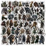 Adesivos Blacks Myths Wukongs, Vinil Impermeável, Anime, 52 Unidades