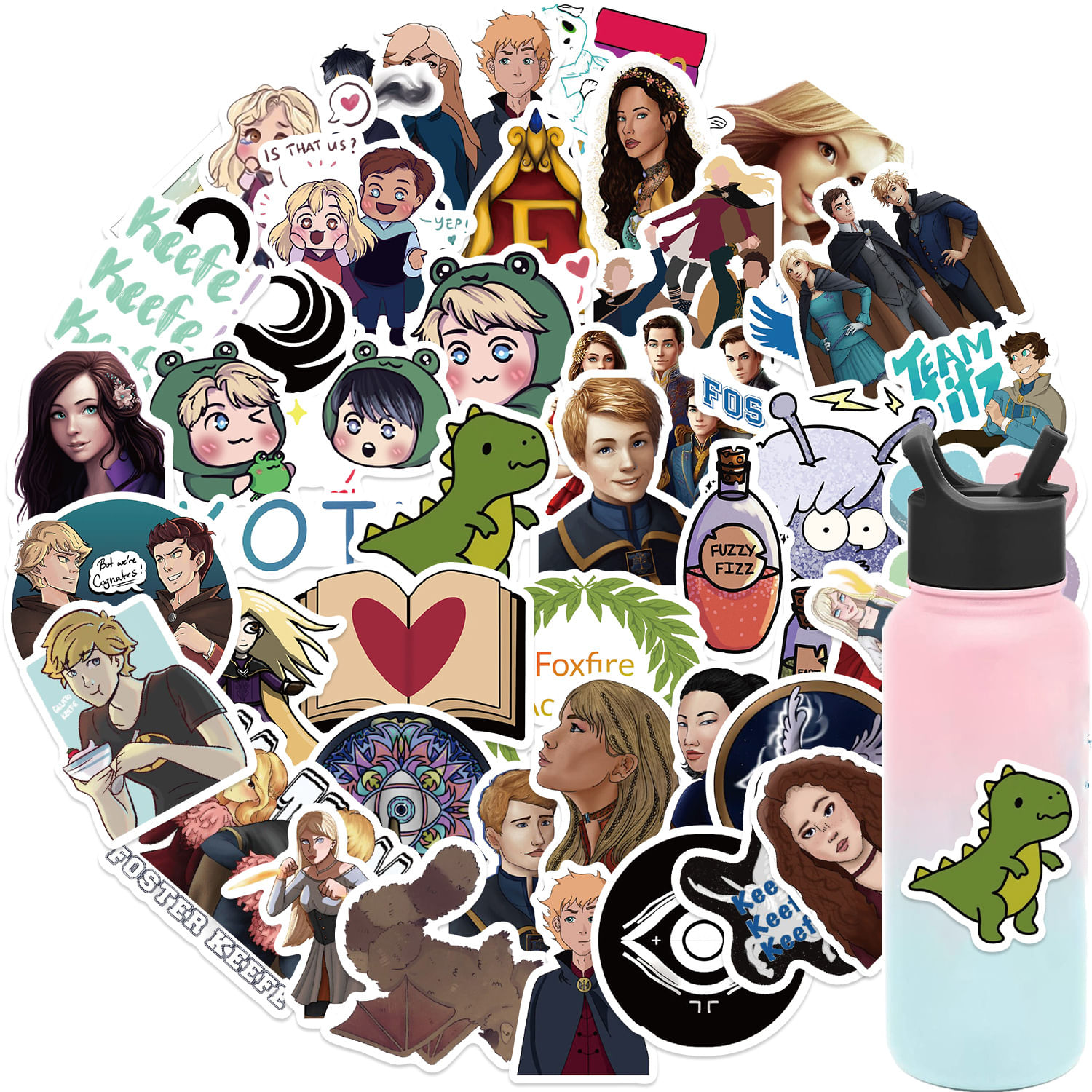 Adesivos Keepers Of Losts Cities, Vinil Impermeável, 50 Unidades