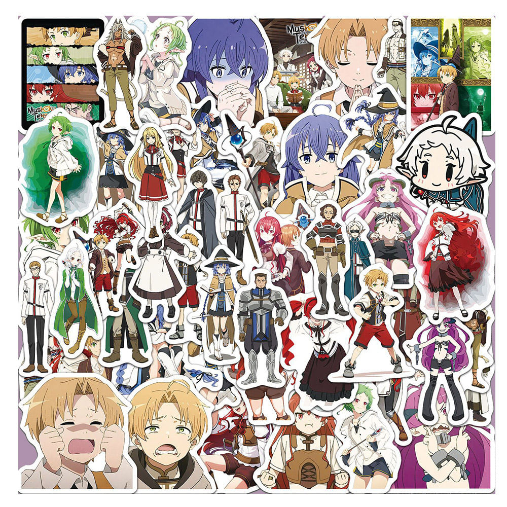 Adesivos Mushokus Tenseis Jobless Reincarnation 50 Unidades