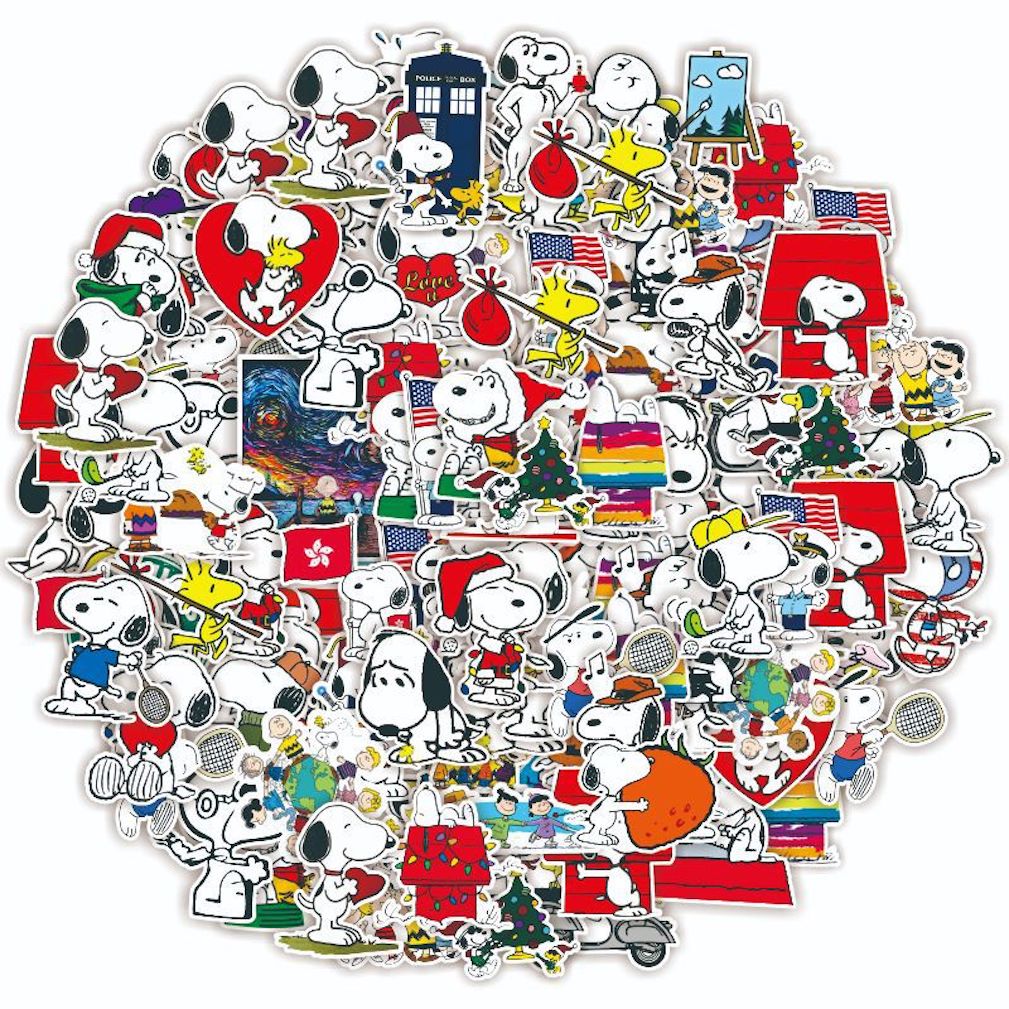 Pacote De Adesivos Snoopys Anime 62 Unidades De Adesivos Decorativos De Desenhos Animados