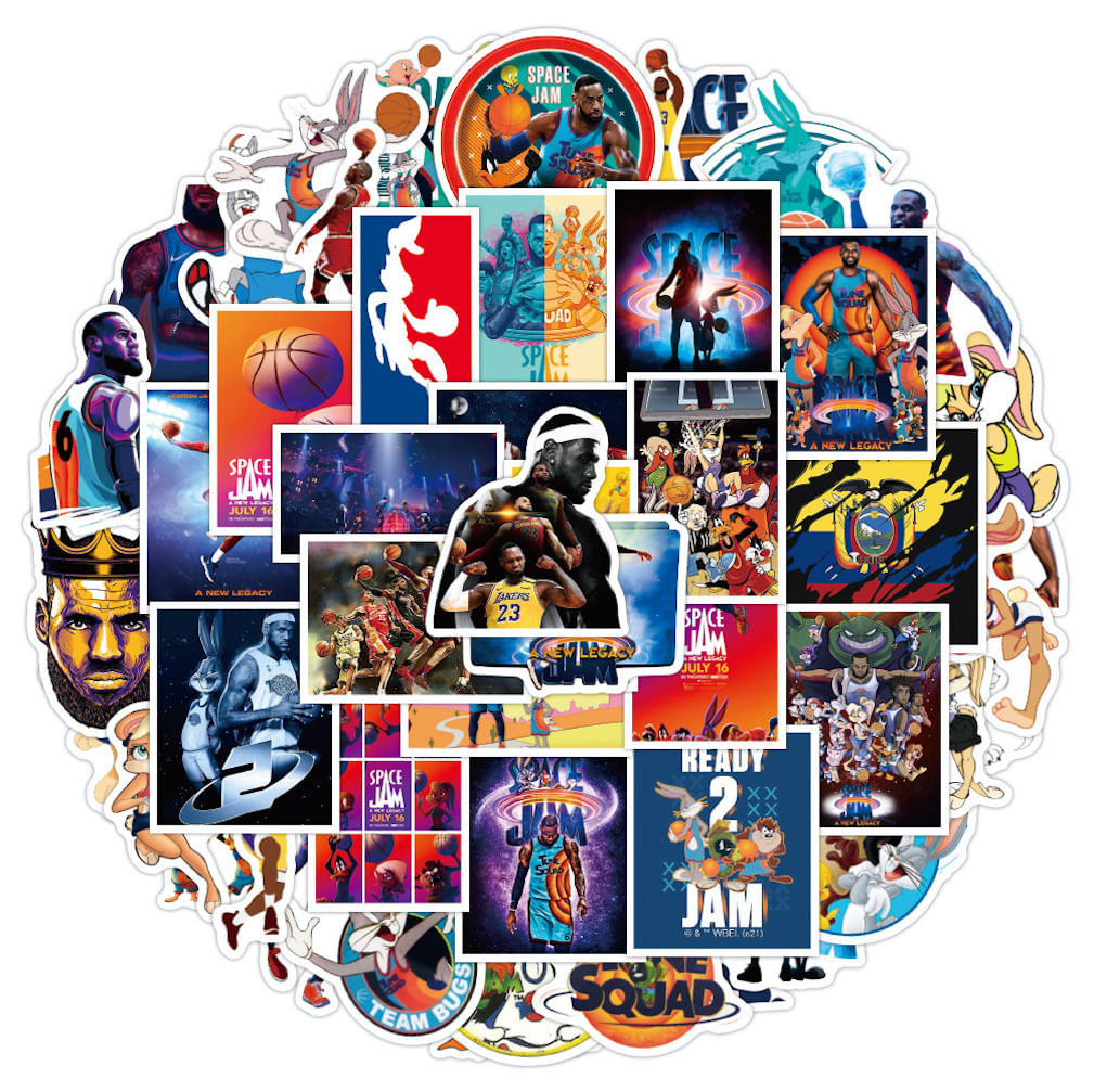 Pacote De 50 Peças De Adesivos Spaces James Anime Com Design Atraente