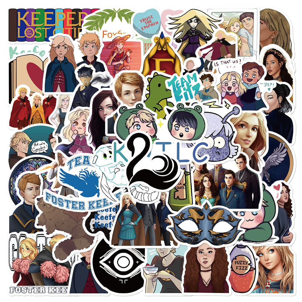 Adesivos Keepers Of Losts Cities, Vinil Impermeável, 50 Unidades