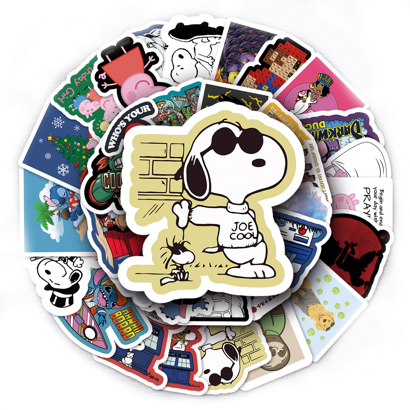 Adesivos Snoopys Waterproof Vinyl Anime 50 Unidades/lote 5-7 Cm D