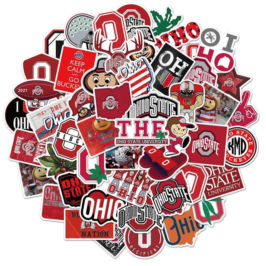 Pacote De Adesivos Ohio State Graffiti Anime 50 Unidades De 4-6 Cm