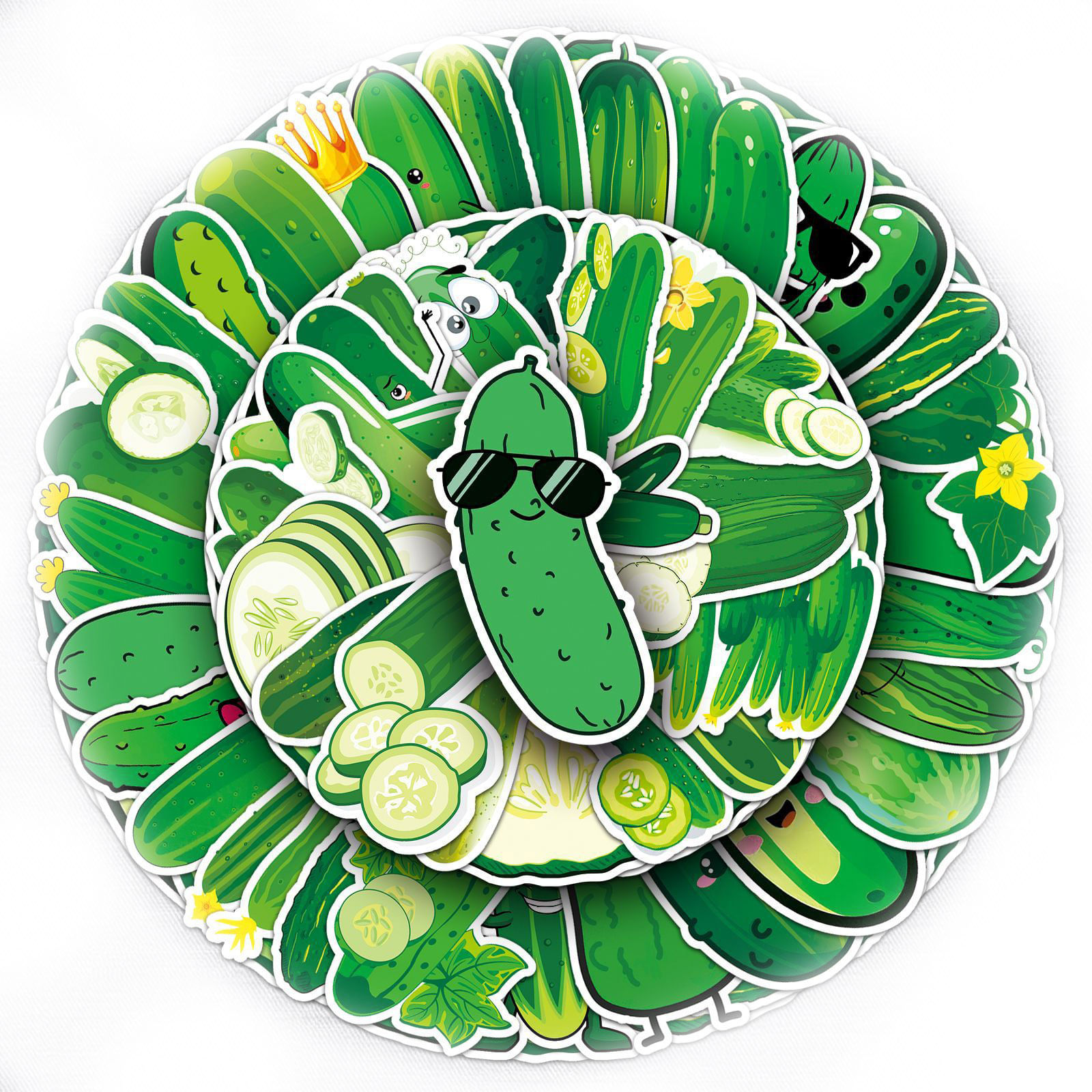 Adesivos Pickles Pickles Pepinos Em Vinil Impermeável Anime X50