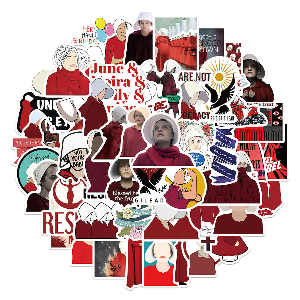 Pacote De Adesivos Handmaid's Tales Anime 50 Unidades De 3-8 Cm