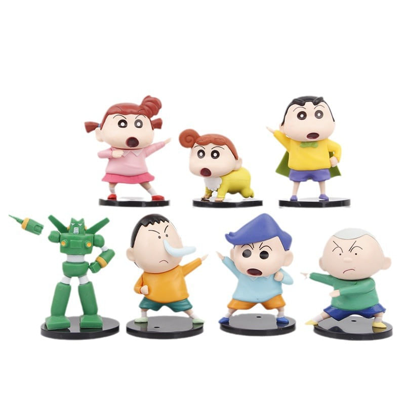 Figure Toy Collectible Crayons Shins Chans Anime X7