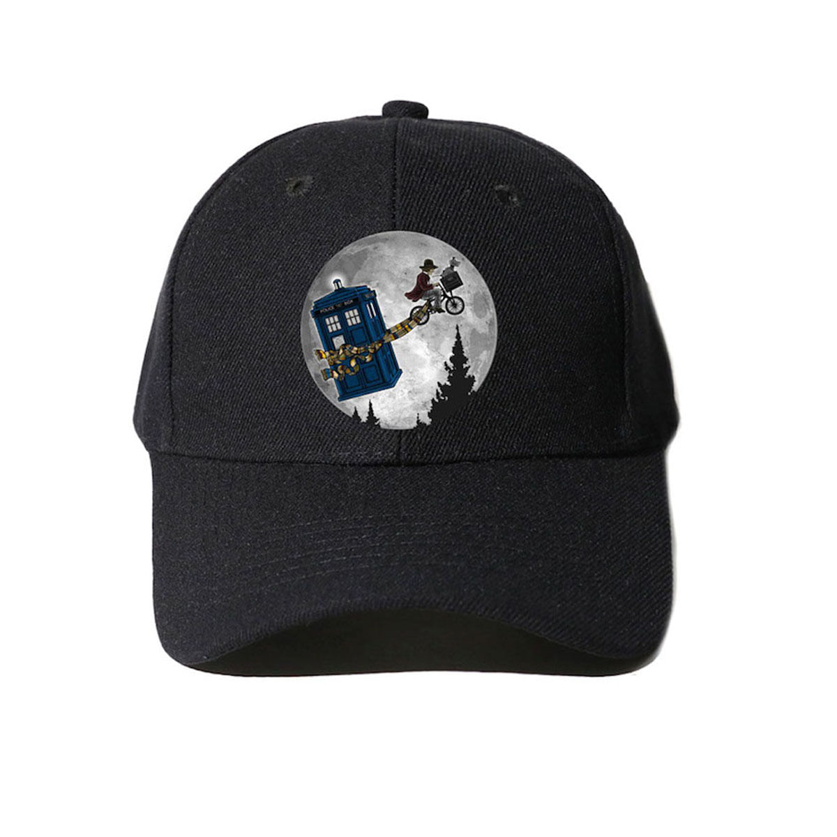 Boné De Beisebol Doctor Who Anime Snapback, Algodão Preto