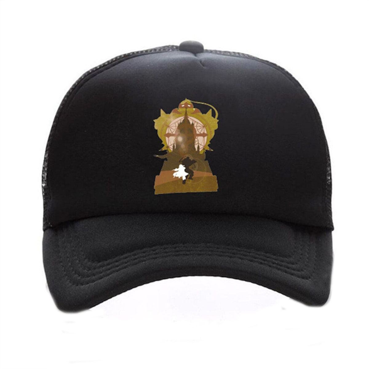 Boné De Beisebol Fullmetals Alchemists Anime Snapback Cotton