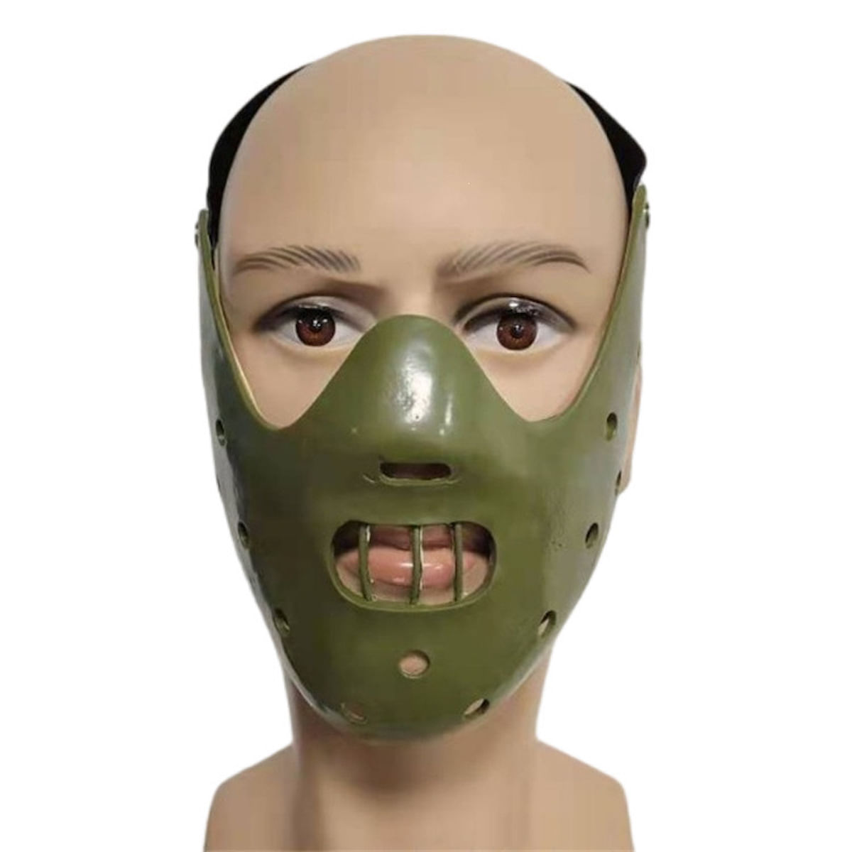 Máscara Silence Of The Lambs Hannibal Half Face Latex Cosplay