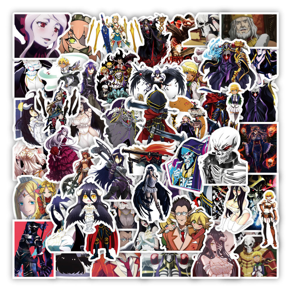 Adesivos De Vinil Impermeável Overlords Anime 50 Unidades/lote