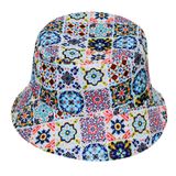 Bucket Hat Ethnics Styles Blues And White Porcelains Anime