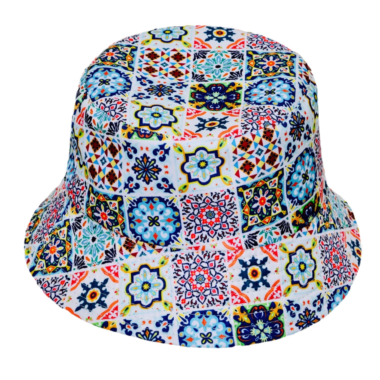 Bucket Hat Ethnics Styles Blues And White Porcelains Anime
