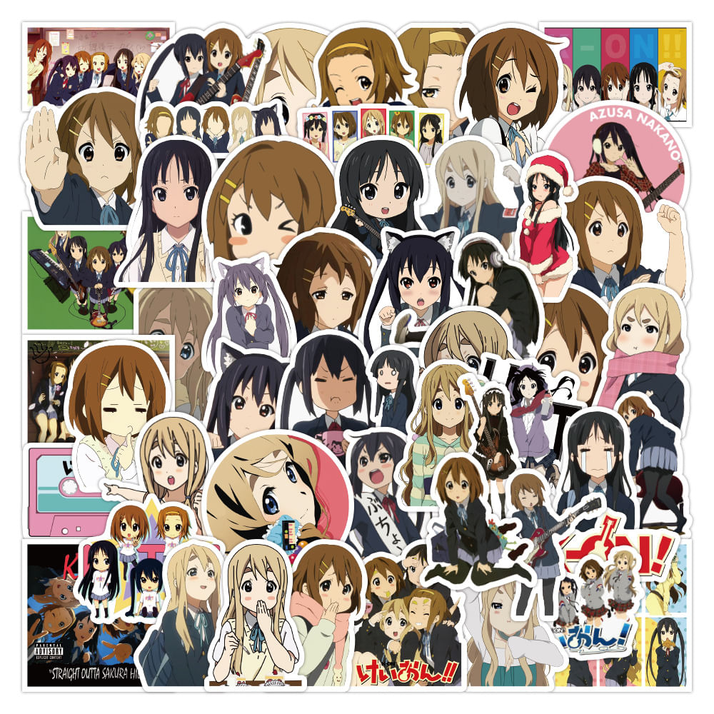 Adesivos Kons Waterproof Vinyl Anime 50 Unidades/lote 5-7 Cm