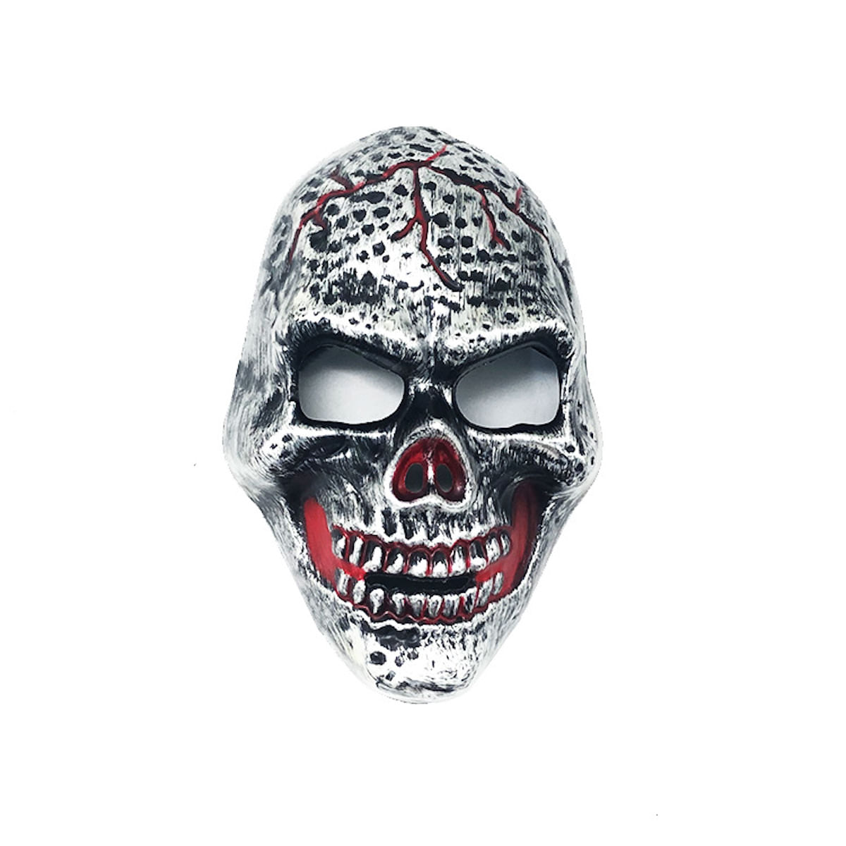 Traje De Cosplay Facial De Rosto Inteiro Com Máscara Skeleton Luminous Plastic