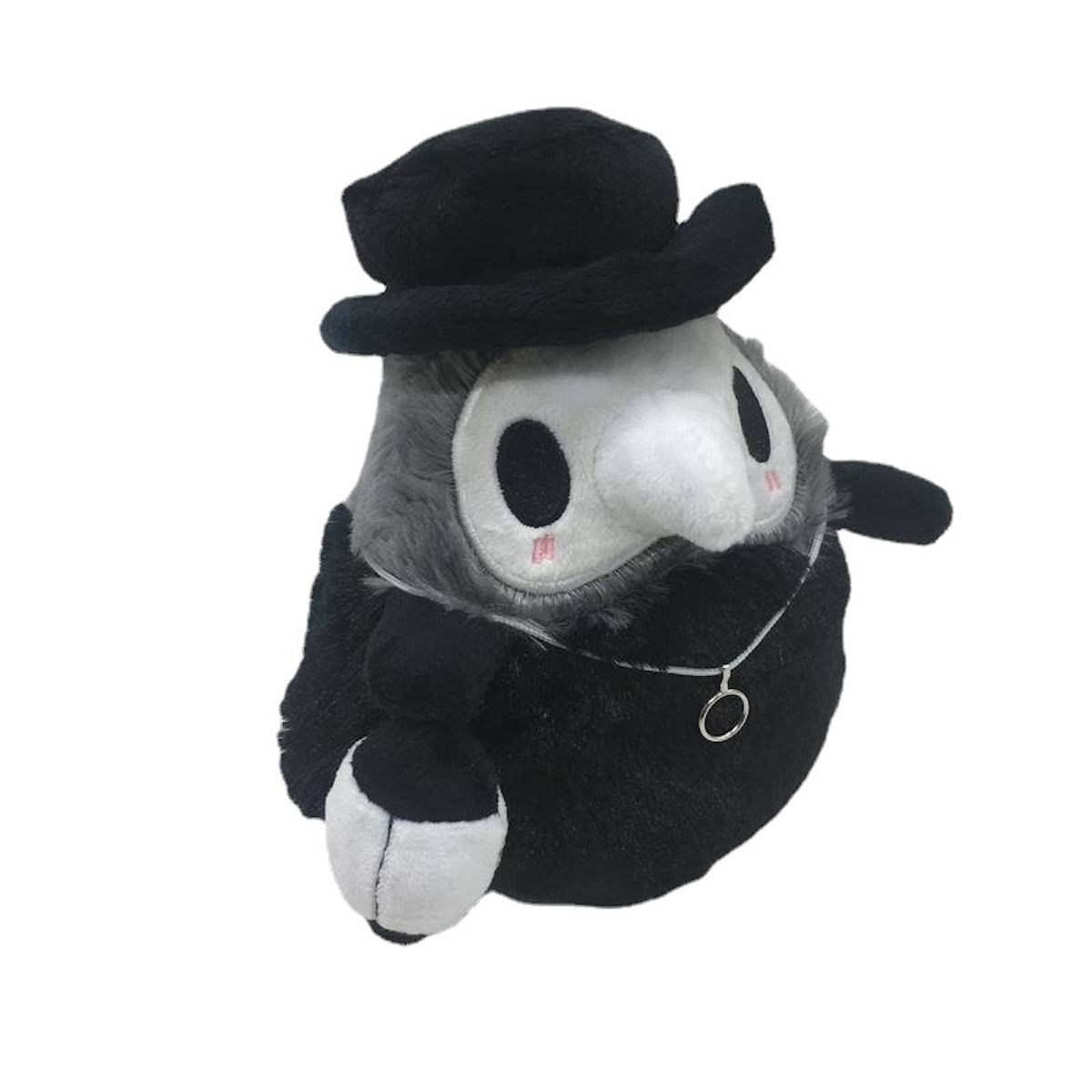 Brinquedo De Pelúcia Steampunk Luminous Beak Plague Doctor 20cm